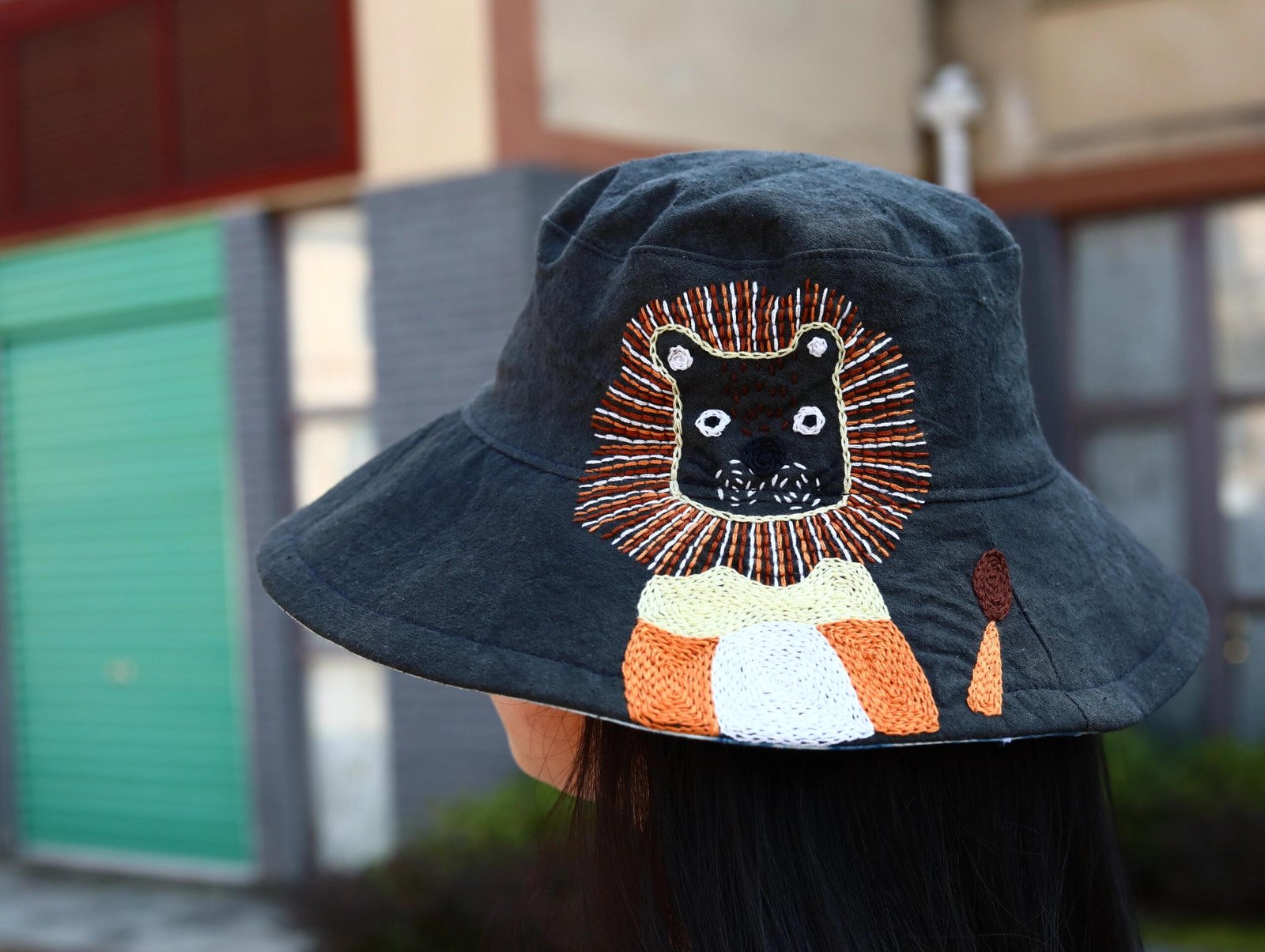Heritage Bloom Bucket Hat | Hand-Embroidered Sustainable Headwear - Image 2