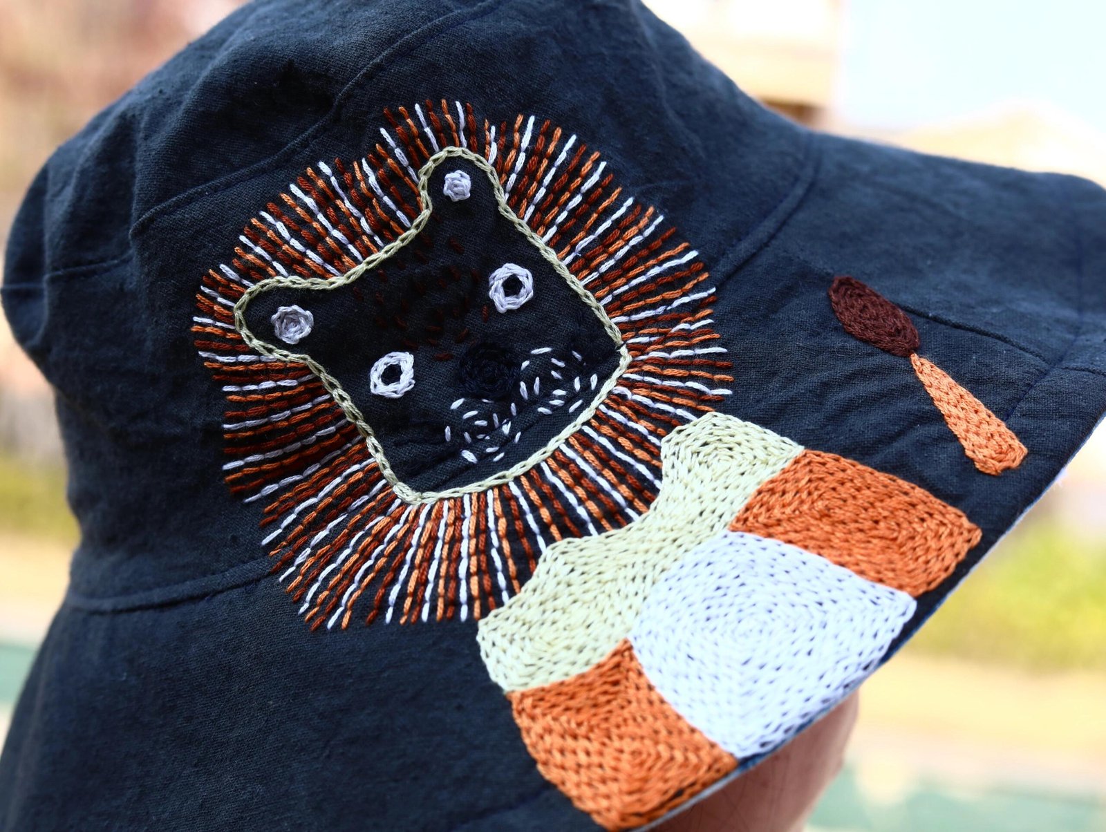 Heritage Bloom Bucket Hat | Hand-Embroidered Sustainable Headwear - Image 3