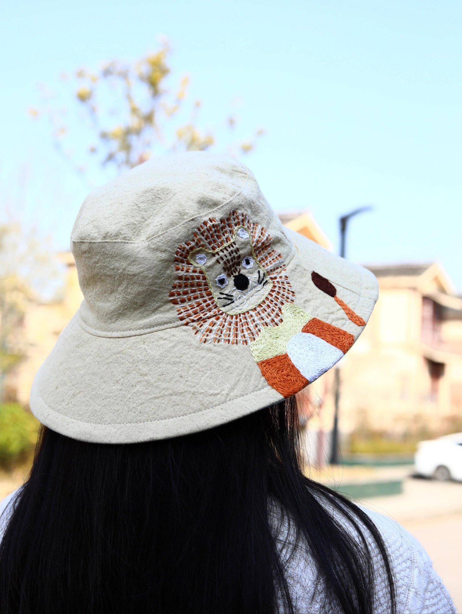 Heritage Bloom Bucket Hat | Hand-Embroidered Sustainable Headwear - Image 4