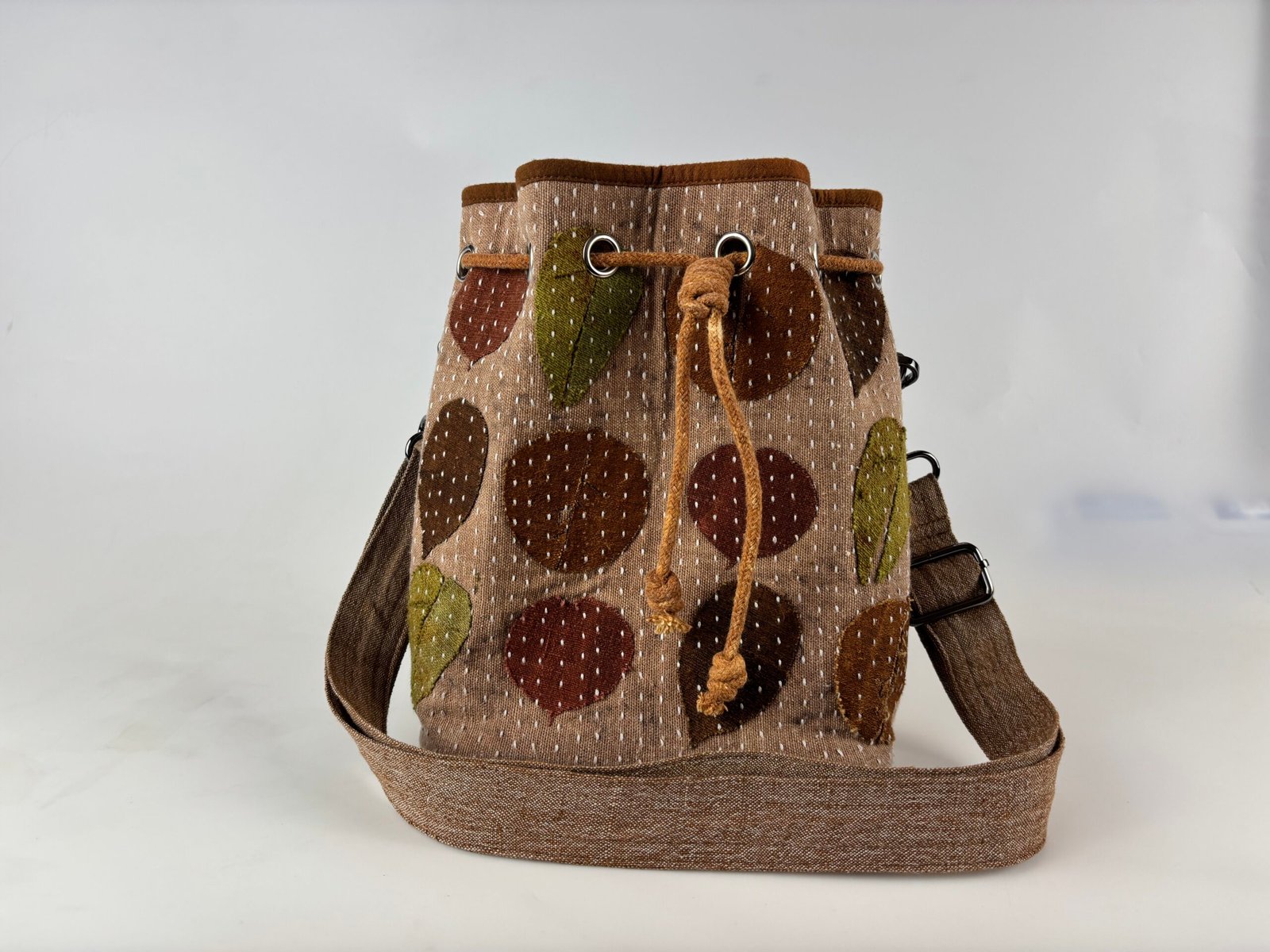 Artisan Voyage Bag | Hand-Embroidered Sustainable Textile Bag - Image 11