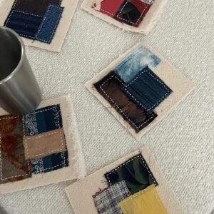 Heritage Thread Coaster | Hand-Stitched Geometric Artisan Tableware