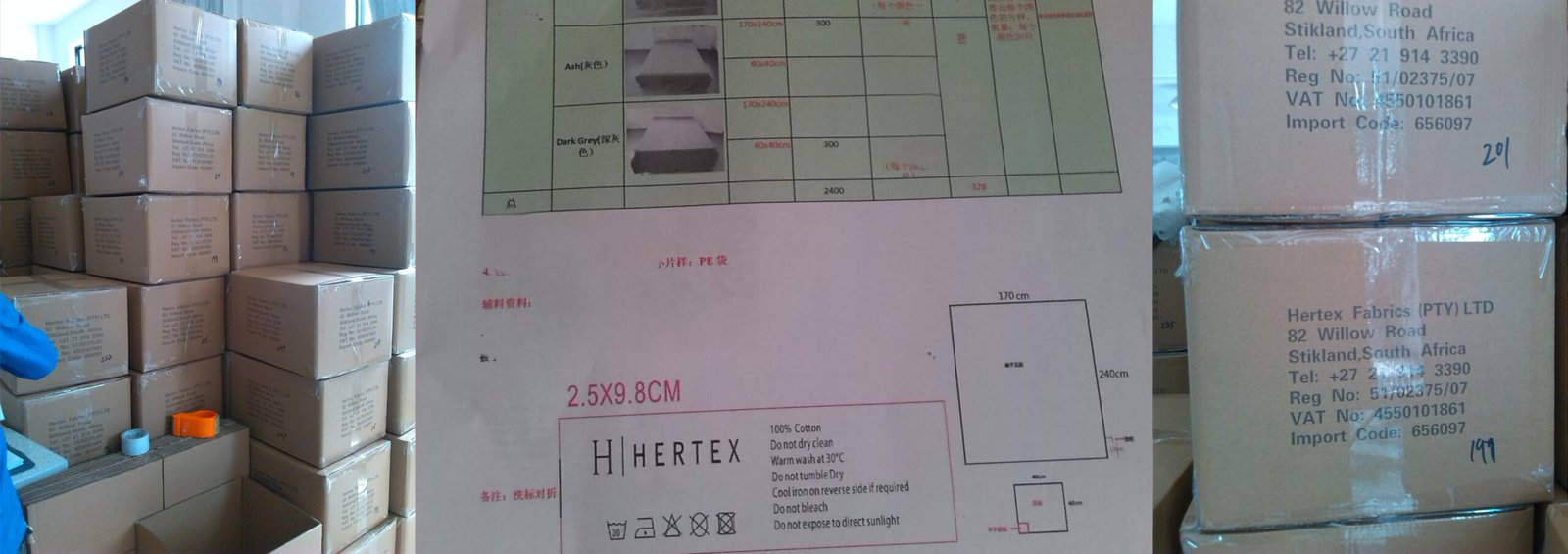 An inspector comparing shipping marks on a carton to a contract checklist